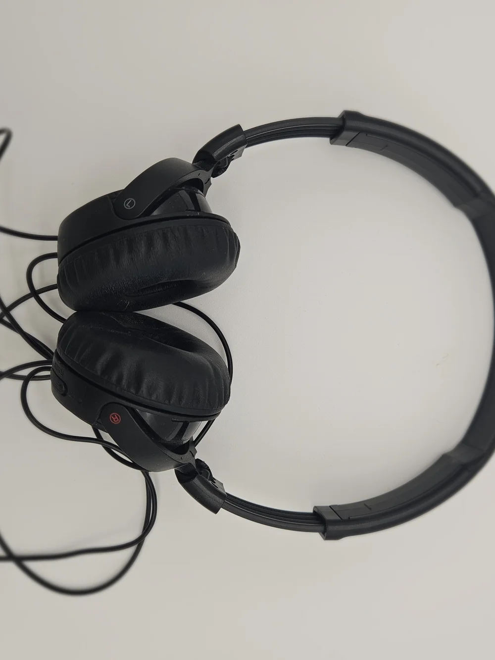 Sony Black On-Ear Wired Headphones with Foldable Design